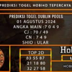 PREDIKSI TOGEL DUBLIN 01/AGUSTUS/2024