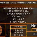 PREDIKSI TOGEL NEWGUINEA 01/AGUSTUS/2024