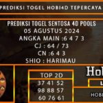 PREDIKSI TOGEL SENTOSA4D 05/AGUSTUS/2024