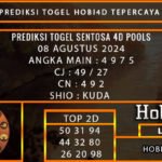 PREDIKSI TOGEL SENTOSA4D 08/AGUSTUS/2024