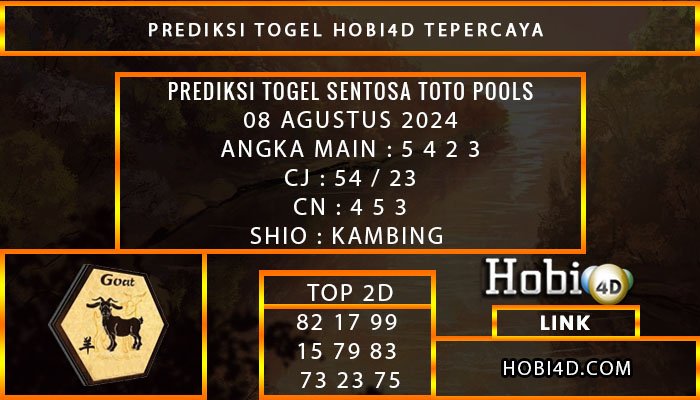PREDIKSI TOGEL SENTOSATOTO 08/AGUSTUS/2024