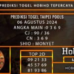 PREDIKSI TOGEL TAIPEI 06/AGUSTUS/2024