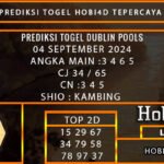 PREDIKSI TOGEL DUBLIN 04/SEPTEMBER/2024