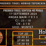 PREDIKSI TOGEL SENTOSA4D 17/SEPTEMBER/2024