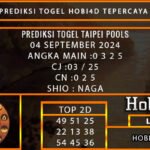 PREDIKSI TOGEL TAIPEI 04/SEPTEMBER/2024