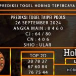 PREDIKSI TOGEL TAIPEI 26/SEPTEMBER/2024