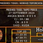 PREDIKSI TOGEL TAIPEI 27/SEPTEMBER/2024