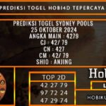 PREDIKSI TOGEL SYDNEY 25/OKTOBER/2024