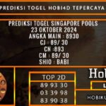 PREDIKSI TOGEL SINGAPORE 23/OKTOBER/2024