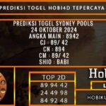 PREDIKSI TOGEL SYDNEY 24/OKTOBER/2024