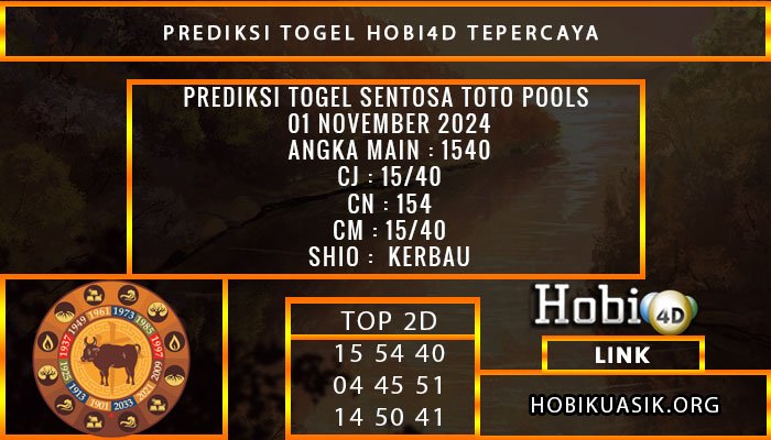 PREDIKSI TOGEL SENTOSATOTO 01/NOVEMBER/2024