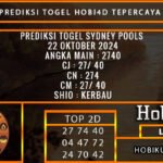 PREDIKSI TOGEL SYDNEY 22/OKTOBER/2024