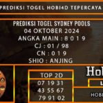 PREDIKSI TOGEL SYDNEY 04/OKTOBER/2024