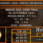 PREDIKSI TOGEL SYDNEY 06/OKTOBER/2024