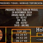 PREDIKSI TOGEL DUBLIN 28/NOVEMBER/2024