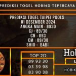 PREDIKSI TOGEL TAIPEI 01/DESEMBER/2024