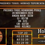 PREDIKSI TOGEL HONGKONG 28/NOVEMBER/2024