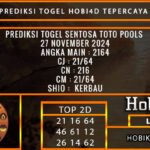 PREDIKSI TOGEL SENTOSATOTO 27/NOVEMBER/2024