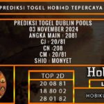 PREDIKSI TOGEL DUBLIN 03/NOVEMBER/2024