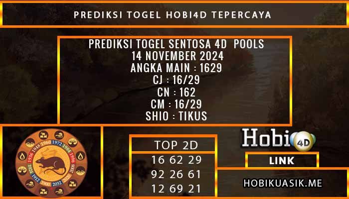 PREDIKSI TOGEL SENTOSA4D 14/NOVEMBER/2024