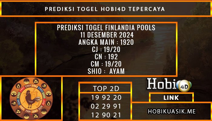 PREDIKSI TOGEL FINLANDIA 11/DESEMBER/2024