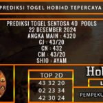 PREDIKSI TOGEL SENTOSA4D 22/DESEMBER/2024