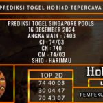 PREDIKSI TOGEL SINGAPORE 16/DESEMBER/2024