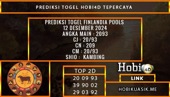 PREDIKSI TOGEL FINLANDIA 12/DESEMBER/2024