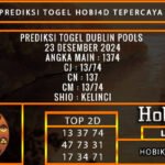 PREDIKSI TOGEL DUBLIN 23/DESEMBER/2024