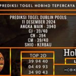 PREDIKSI TOGEL DUBLIN 11/DESEMBER/2024
