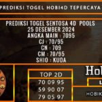 PREDIKSI TOGEL SENTOSA4D 25/DESEMBER/2024