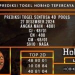 PREDIKSI TOGEL SENTOSA4D 26/DESEMBER/2024