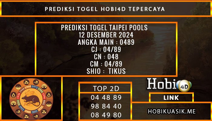 PREDIKSI TOGEL TAIPEI 12/DESEMBER/2024