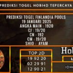 PREDIKSI TOGEL FINLANDIA POOLS 19 JANUARI 2025