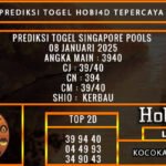 PREDIKSI TOGEL SINGAPORE POOLS 08 JANUARI 2025