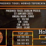 PREDIKSI TOGEL DUBLIN POOLS 23 JANUARI 2025