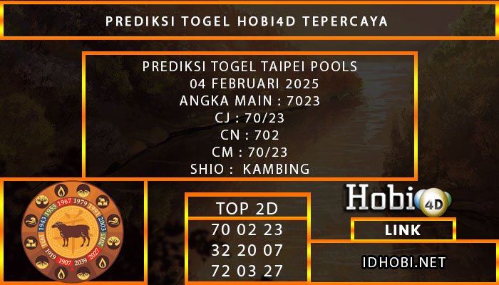 PREDIKSI TOGEL TAIPEI POOLS 04 FEBRUARY 2025