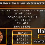 PREDIKSI TOGEL SENTOSATOTO POOLS 28 MEI 2025