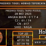 PREDIKSI TOGEL TAIPEI POOLS 28 MEI 2025