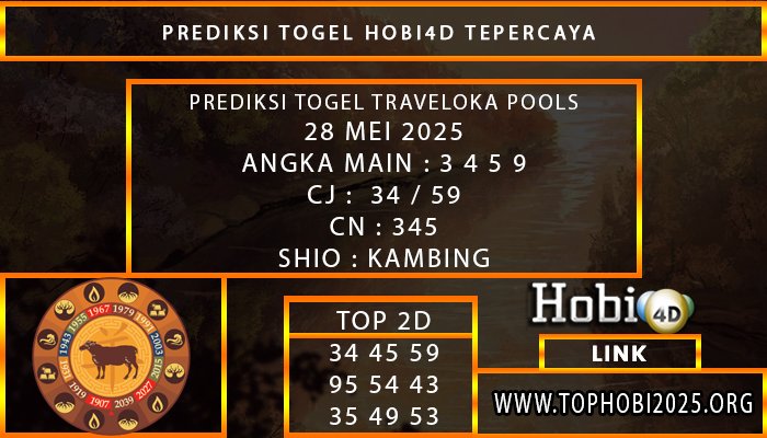 PREDIKSI TOGEL TRAVELOKA POOLS 28 MEI 2025