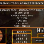 PREDIKSI TOGEL SENTOSATOTO POOLS 06 JUNI 2025