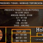 PREDIKSI TOGEL DUBLIN POOLS 18 JUNI 2025