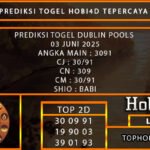 PREDIKSI TOGEL DUBLIN POOLS 03 JUNI 2025
