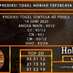 PREDIKSI TOGEL SENTOSA4D POOLS 19 JUNI 2025