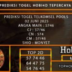 PREDIKSI TOGEL TELKOMSEL POOLS 02 JUNI 2025