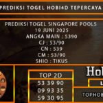 PREDIKSI TOGEL SINGAPORE POOLS 19 JUNI 2025