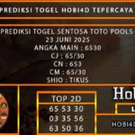 PREDIKSI TOGEL SENTOSATOTO POOLS 23 JUNI 2025