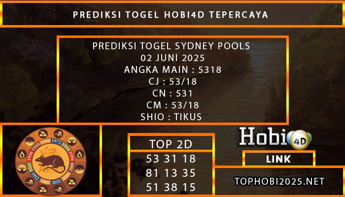 PREDIKSI TOGEL SYDNEY POOLS 02 JUNI 2025