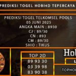 PREDIKSI TOGEL TELKOMSEL POOLS 05 JUNI 2025
