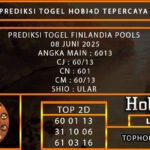 PREDIKSI TOGEL FINLANDIA POOLS 08 JUNI 2025